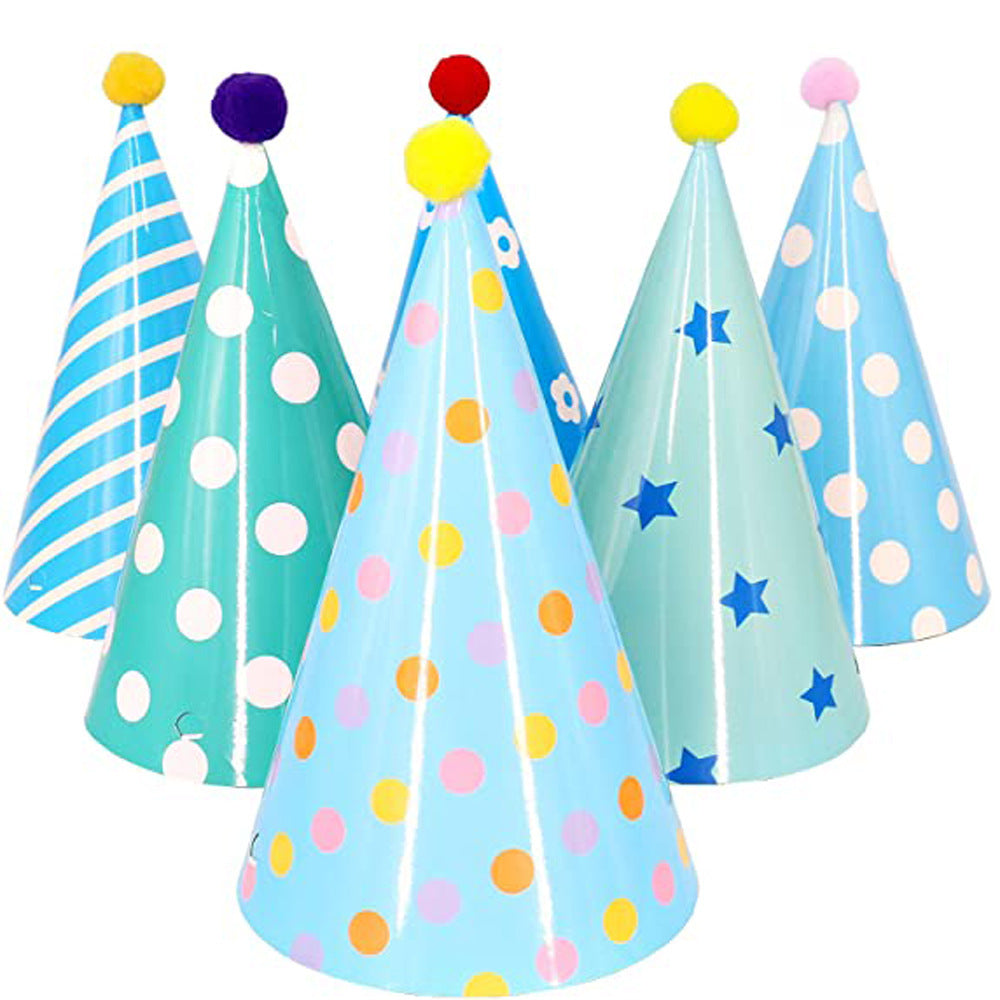 Bunte Partyhüte – 12er Set konfetti.world Shipping