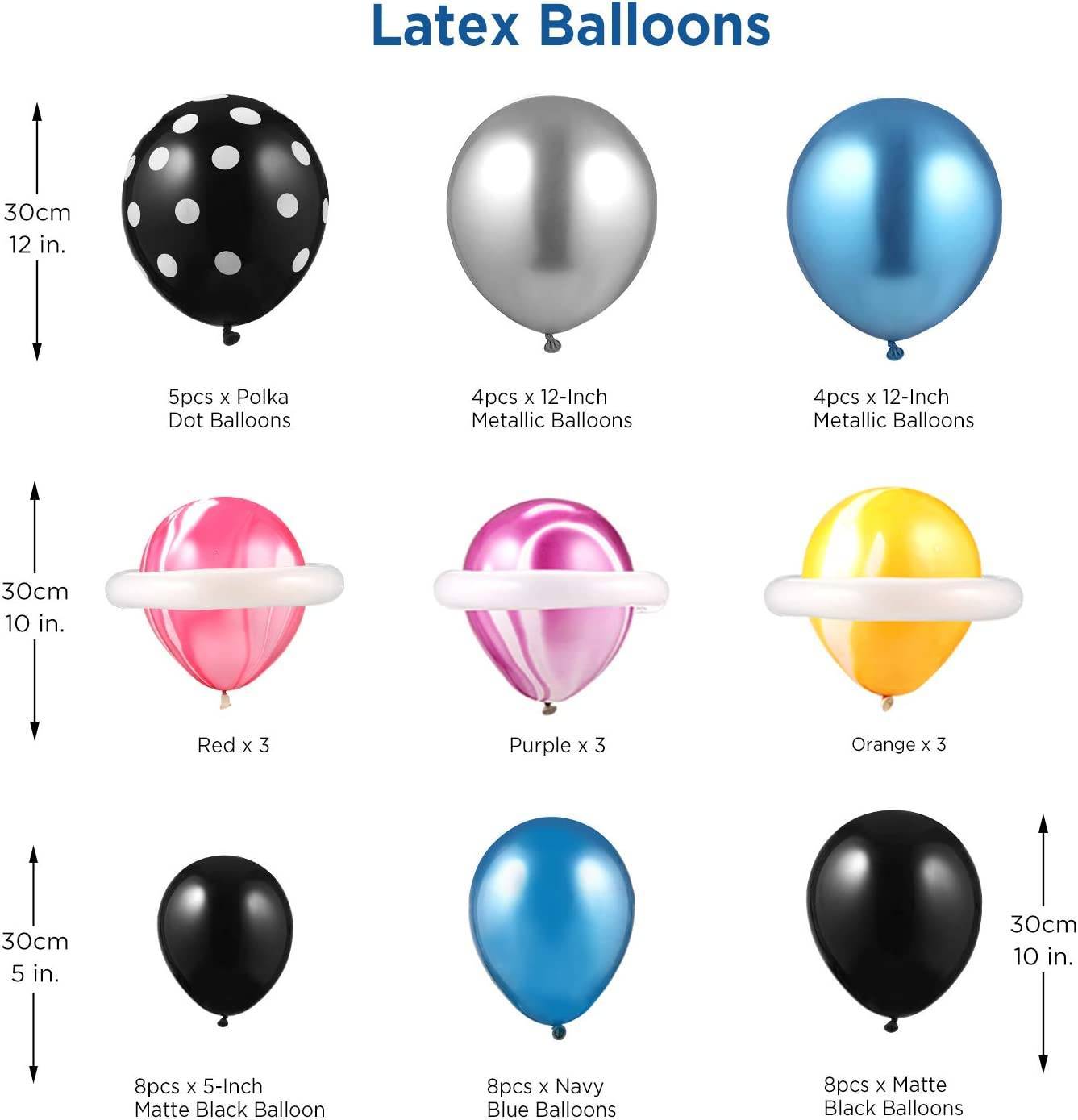 Profi-Deko für kleine Weltraum-Fans – 55-tlg. Astronauten-Ballon-Set konfetti.world