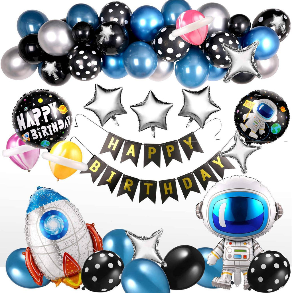 Profi-Deko für kleine Weltraum-Fans – 55-tlg. Astronauten-Ballon-Set konfetti.world