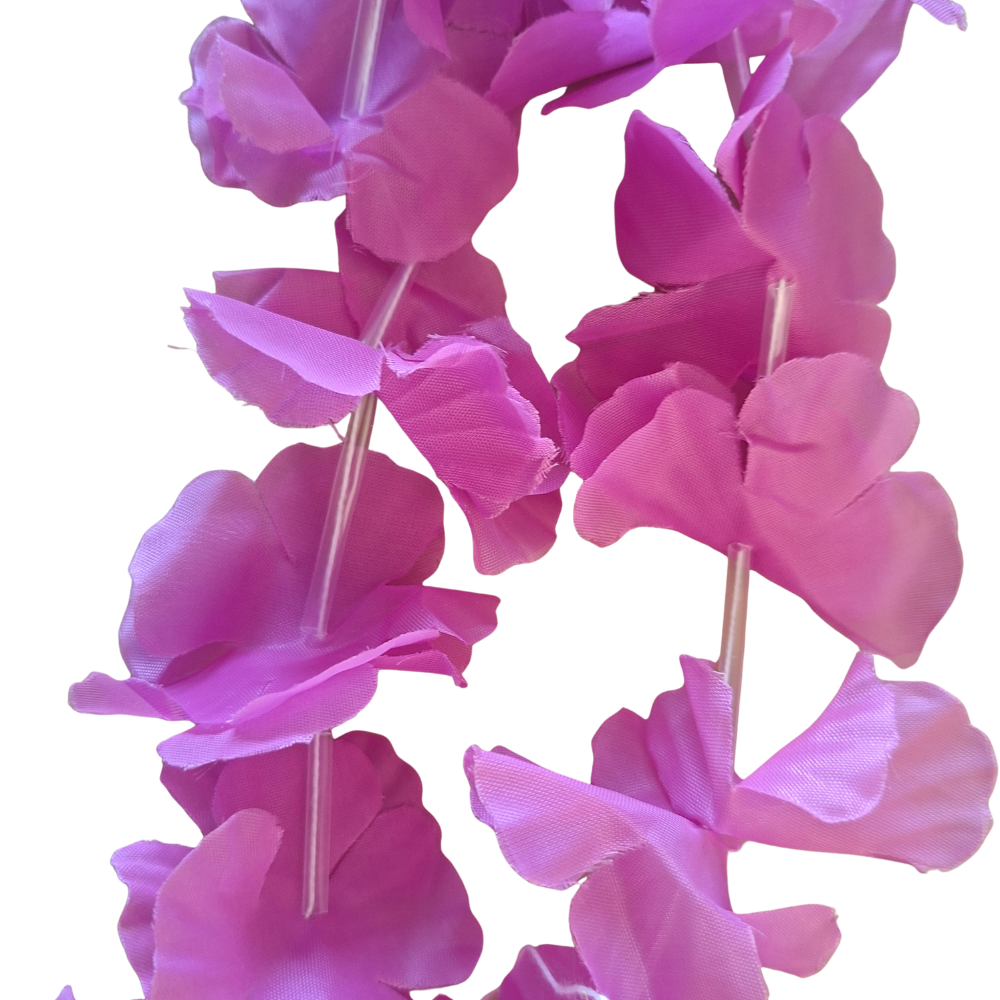 30 Hawaiiketten – Einfarbige Blumenketten für Party & Deko (ca. 90–100 cm) konfetti.world