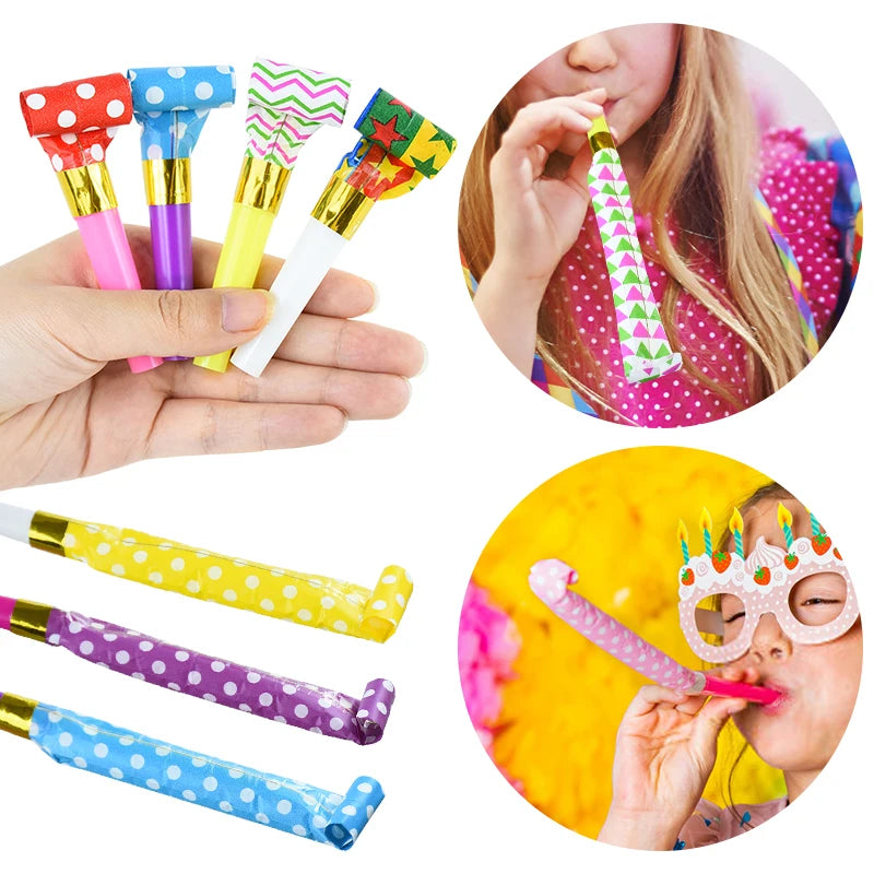 Party-Tröten 20/30/50 Stück – Bunte Lärm-Macher für Kindergeburtstag, Hochzeit & Silvester konfetti.world