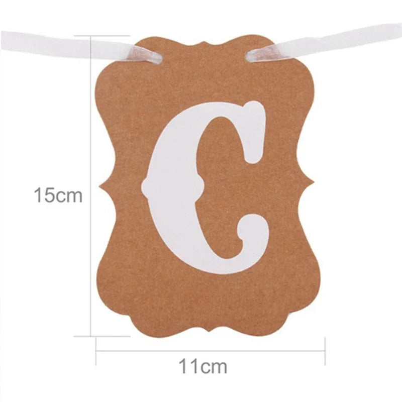 Candy Bar Kraftpapier-Banner – Stilvolle Deko für deine Feier! konfetti.world