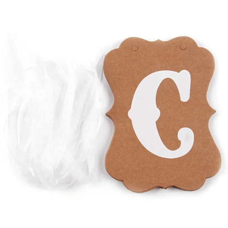 Candy Bar Kraftpapier-Banner – Stilvolle Deko für deine Feier! konfetti.world