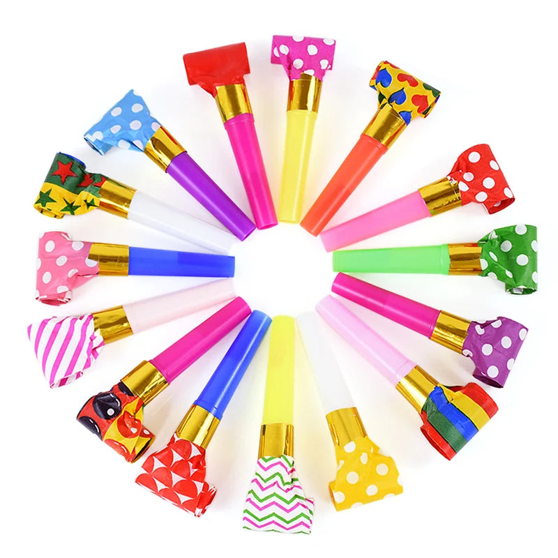 Party-Tröten 20/30/50 Stück – Bunte Lärm-Macher für Kindergeburtstag, Hochzeit & Silvester konfetti.world