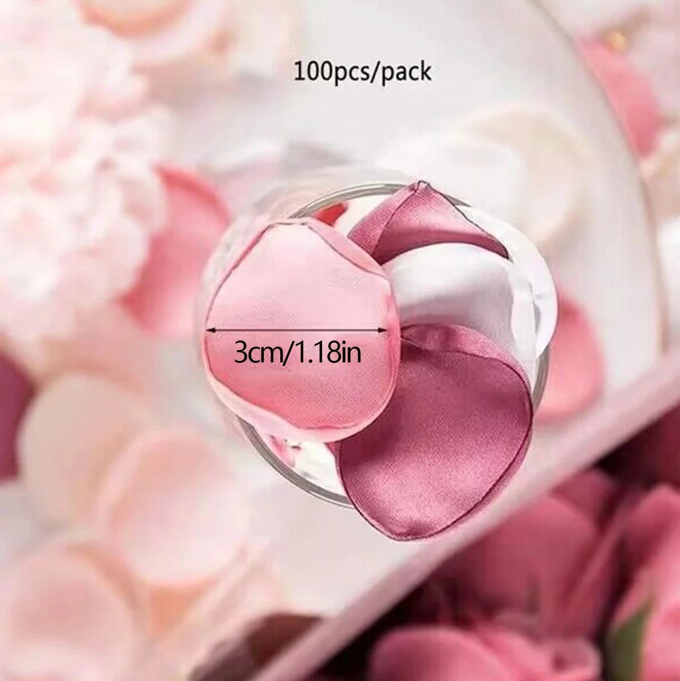 100 Stück Seidenrosenblätter – Dekorative Kunstblumen für Hochzeiten & Events konfetti.world Shipping