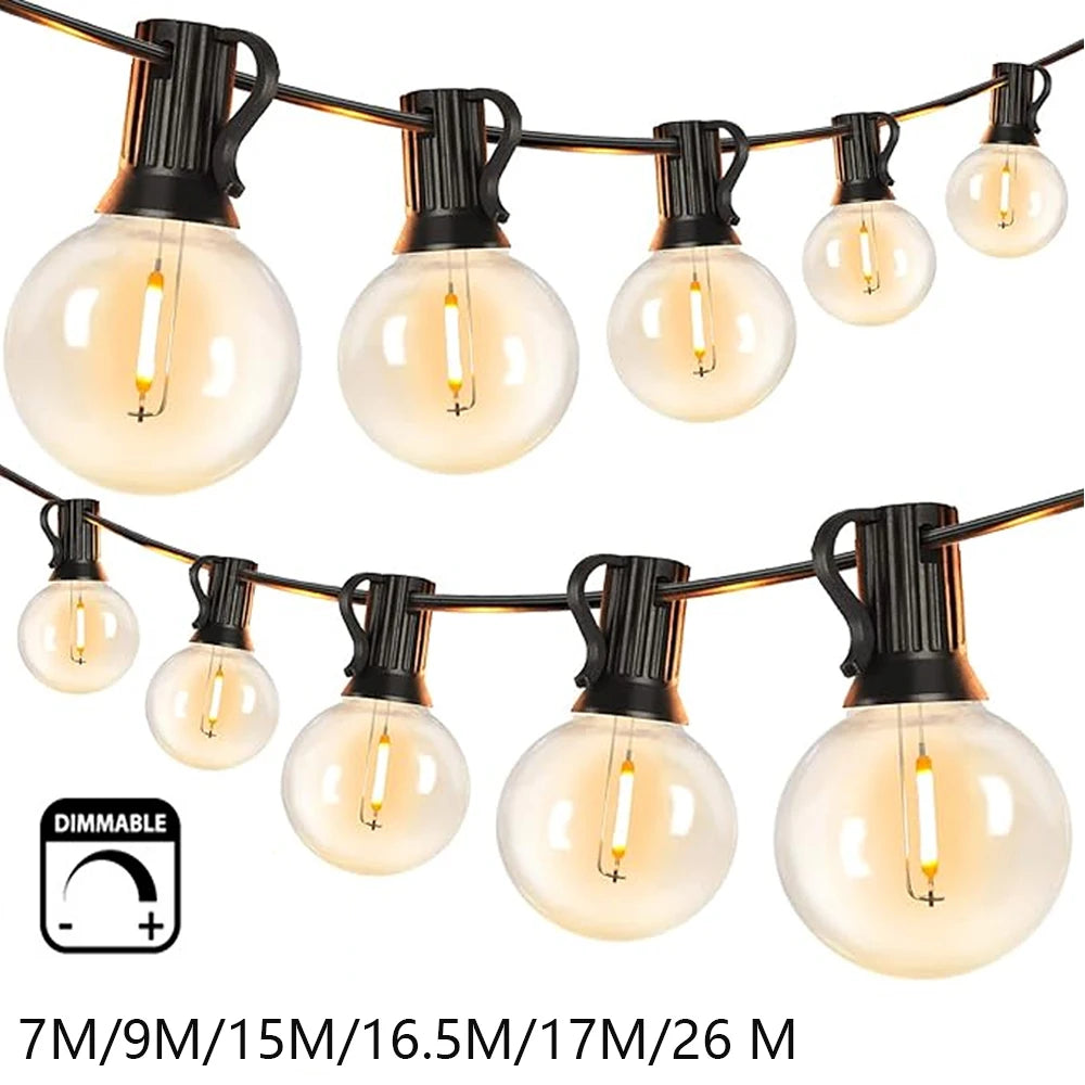 LED Lichterkette G40 – Für stimmungsvolle Momente im Garten & auf der Party! konfetti.world Shipping