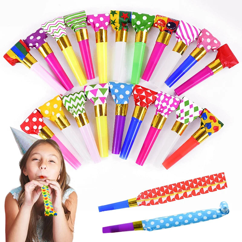 Party-Tröten 20/30/50 Stück – Bunte Lärm-Macher für Kindergeburtstag, Hochzeit & Silvester konfetti.world